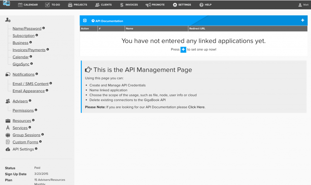 GigaBook Open API Management