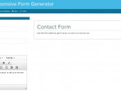 HTML5 Responsive Form Generator